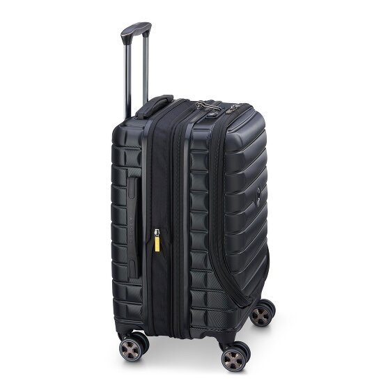 Delsey Paris 4-kołowy wózek kabinowy Shadow 5.0 z przegrodą na laptopa 55 cm i rozszerzaną plisą