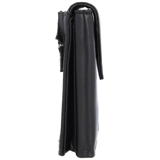 Greenland Nature Czarny Nappa Wallet RFID Leather 7 cm