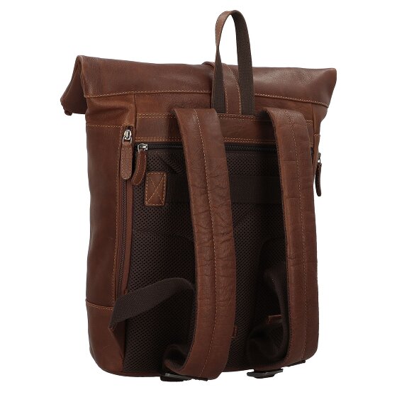Jack Kinsky Porto Plecak Skórzany 43 cm Komora na laptopa