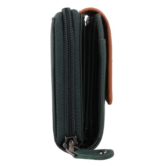 Greenburry Nappa Portfel Ochrona RFID Skórzany 14 cm