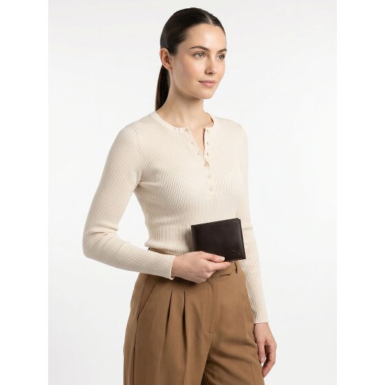 oxmox Leather Portfel Ochrona RFID Skóra 10 cm