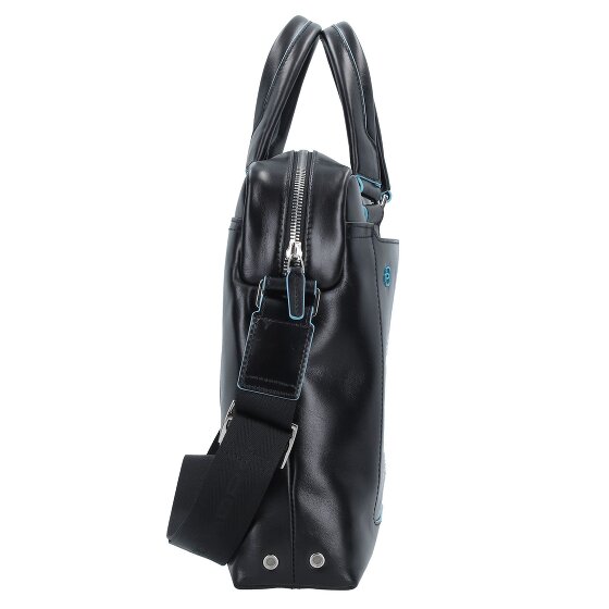 Piquadro Niebieski Kwadratowy Briefcase III Skórzany 40 cm Laptop Compartment