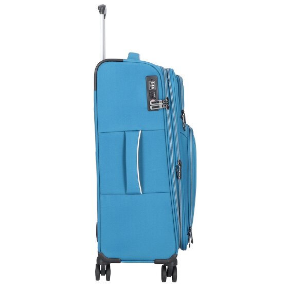 d&n Travel Line 9204 4 kółka Walizka M 66 cm z plisą rozprężną