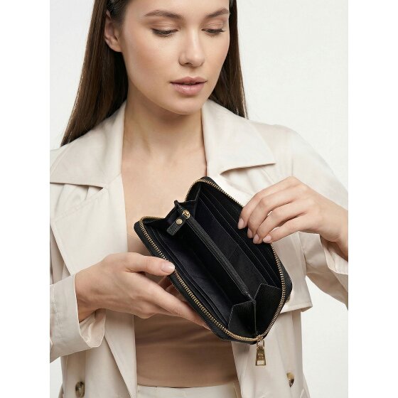 Lazarotti Bologna Leather XL Portfel skórzany z zamkiem błyskawicznym 19 cm