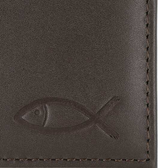 oxmox Leather Portfel Ochrona RFID Skóra 11 cm