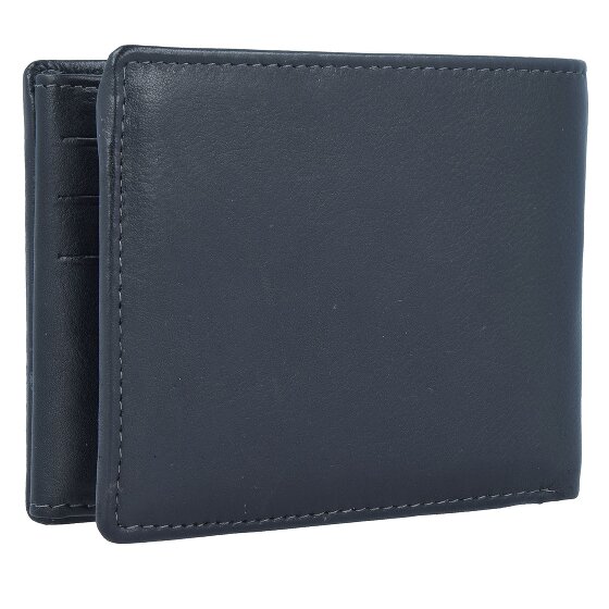 Greenland Nature Czarny Nappa Wallet RFID Leather 12 cm
