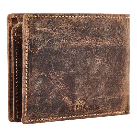 Greenburry Huntsman Portfel Ochrona RFID Skóra 12.5 cm