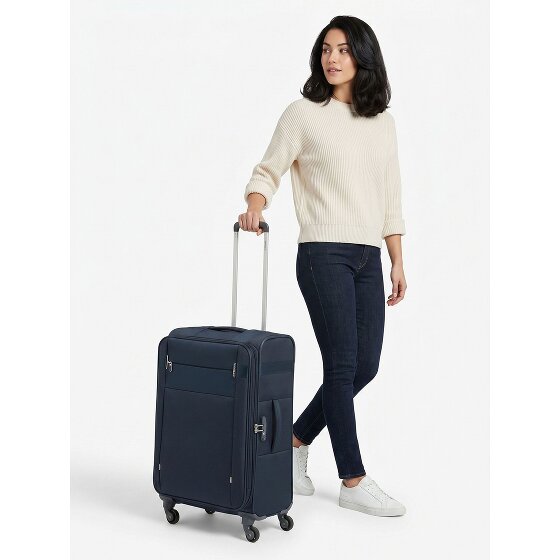 Samsonite Citybeat 4 kółka Walizka 66 cm z funkcją poszerzenia