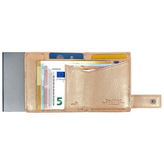 SecWal Skórzane etui na karty kredytowe RFID 7 cm