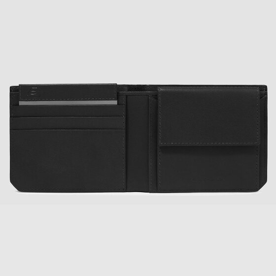 Piquadro Liko Portfel Ochrona RFID Skórzany 11 cm