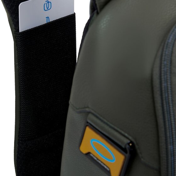 Piquadro Ael Plecak Skórzany 37 cm Komora na laptopa