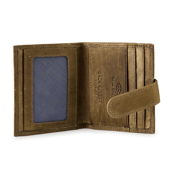 Jack Kinsky Aruba Portfel Ochrona RFID Skórzany 10 cm