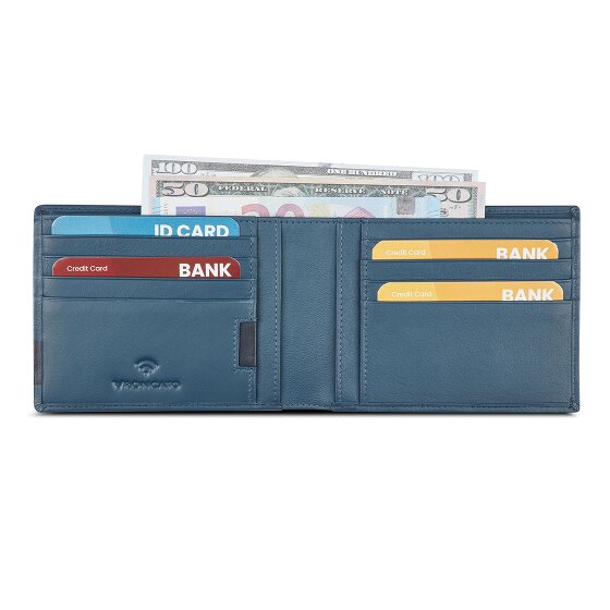 Roncato Monaco Portfel Ochrona RFID Skórzany 12 cm