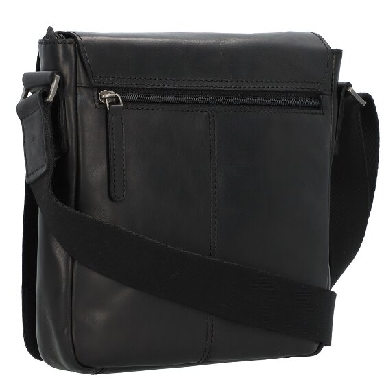 Greenburry Pure Black Torba na ramię Skórzany 22 cm