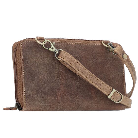 Greenburry Vintage Kopertówka Ochrona RFID Skórzany 21 cm