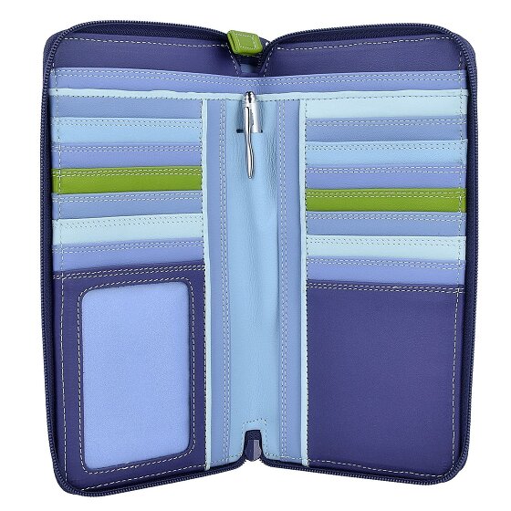 Mywalit Duża podwójna portmonetka skórzana 18 cm