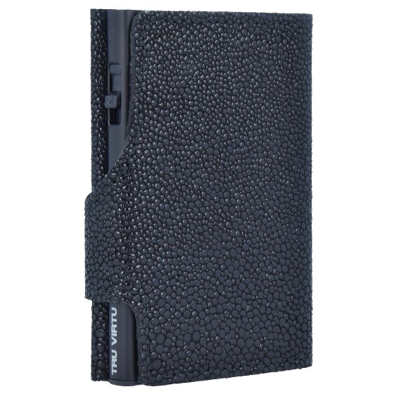 Tru Virtu Click & Slide Etui na karty kredytowe Ochrona RFID Skóra 6.5 cm