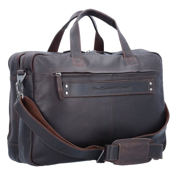 The Chesterfield Brand Wax Pull Up Teczka Skórzany 44 cm Komora na laptopa