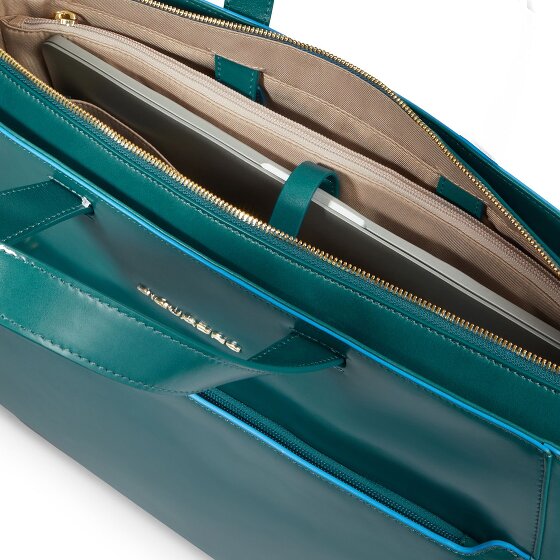 Piquadro Blue Square Shopper Bag Skórzany 40 cm