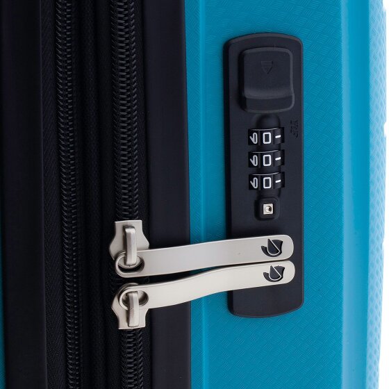 Gladiator 1700 4 kółka Walizka kabinowy 55 cm z plisą rozprężną