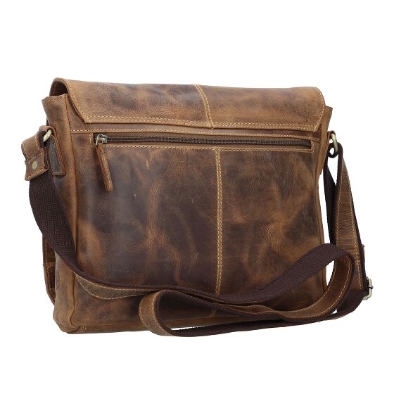 Greenburry Vintage Messenger Shoulder Bag Leather 33 cm