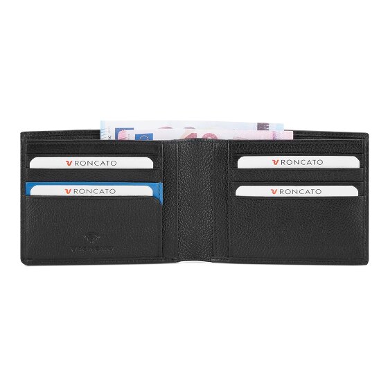 Roncato Trial DLX Portfel Ochrona RFID Skórzany 12.5 cm