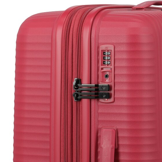 Travelite Air Stripe 4 kółka Walizka M 66 cm z plisą rozprężną
