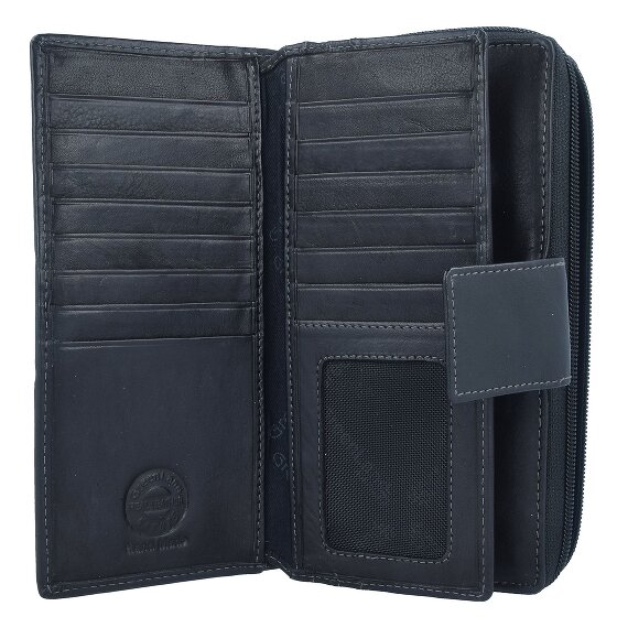 Greenland Nature Black Nappa Wallet RFID Leather 20 cm