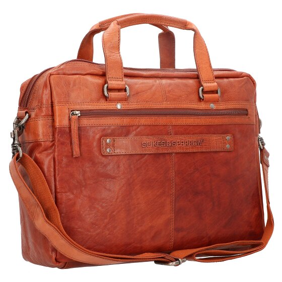 Spikes & Sparrow Teczka skórzana 41 cm przegroda na laptopa