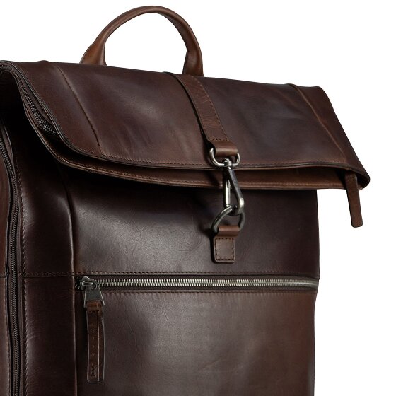 Jost Lund Plecak biznesowy Skórzany 44 cm Komora na laptopa