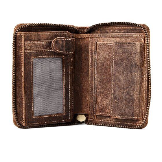 Greenburry Huntsman Portfel Ochrona RFID Skórzany 10 cm