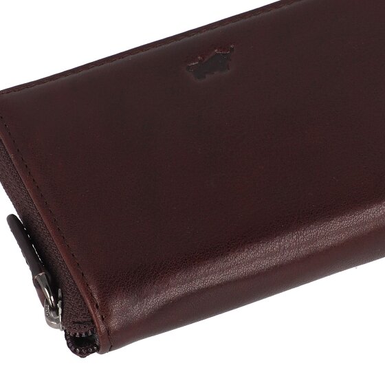 Braun Büffel Arezzo Etui na karty kredytowe Ochrona RFID Skórzany 11.5 cm