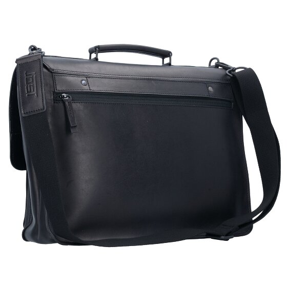 Jost Futura Teczka skórzana 38 cm przegroda na laptopa