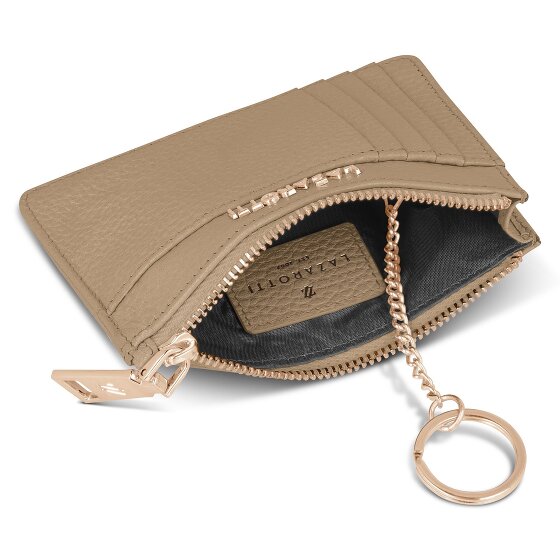 Lazarotti Skórzane etui na klucze Bologna 11,5 cm z przegródką na przywieszkę powietrzną