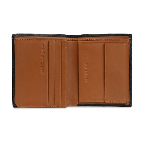 bugatti Roccia Portfel Ochrona RFID Skórzany 9 cm