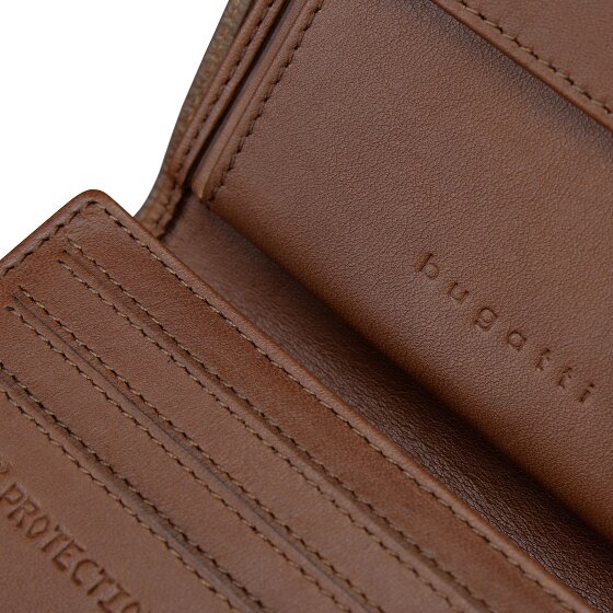 bugatti Due Portfel Ochrona RFID Skórzany 9 cm