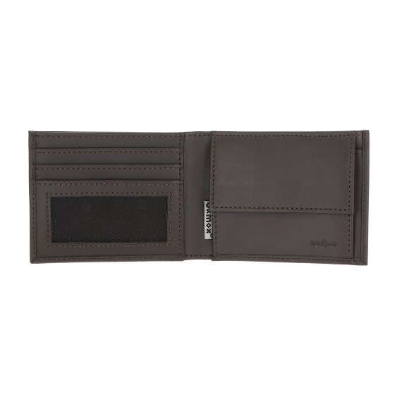 oxmox Leather Portfel Ochrona RFID Skóra 11 cm