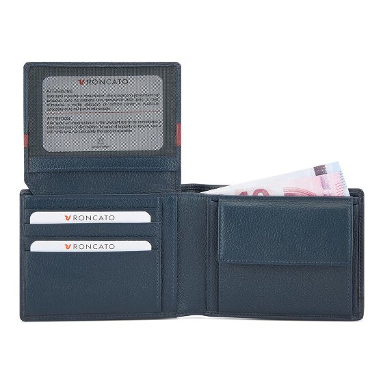 Roncato Trial DLX Portfel Ochrona RFID Skórzany 9.5 cm