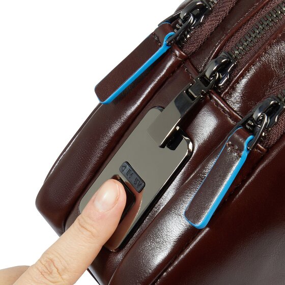 Piquadro Blue Square Torba na ramię Skórzany 23 cm