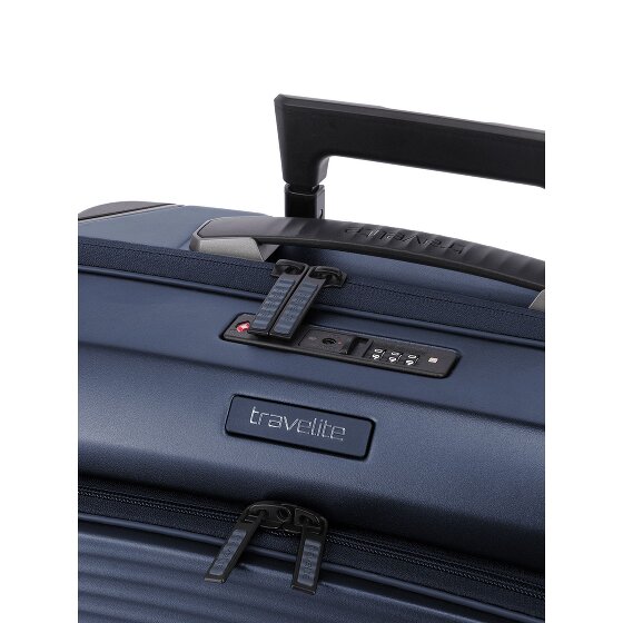 Travelite Millennium 4 kółka Walizka kabinowy 55 cm Komora na laptopa