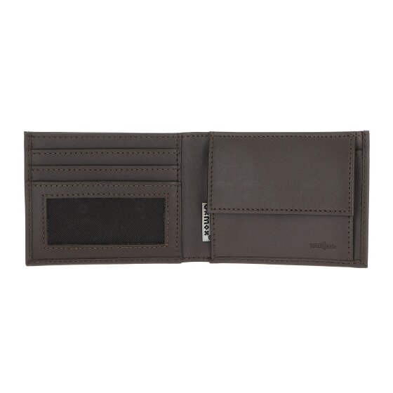 oxmox Leather Portfel Ochrona RFID Skóra 11 cm