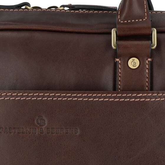 Castelijn & Beerens Skórzana aktówka Verona RFID z przegrodą na laptopa 41 cm