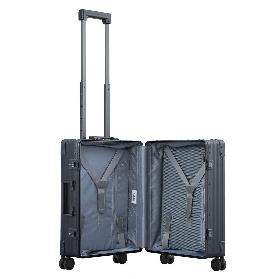 Aleon Walizka kabinowa Traveler Domestic z 4 kółkami, Aluminium, 55 cm