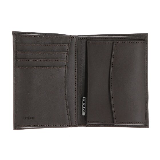 oxmox Leather Portfel Ochrona RFID Skóra 10 cm