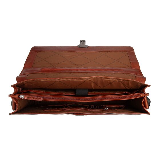 The Chesterfield Brand Salvatore Briefcase Messenger Skórzany 42 cm Komora na laptopa