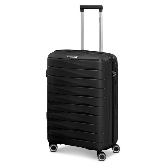 Franky London 4 kółka Walizka M 65 cm z plisą rozprężną