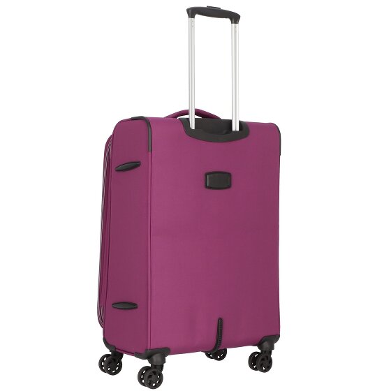 d&n Travel Line 9204 4 kółka Walizka M 66 cm z plisą rozprężną