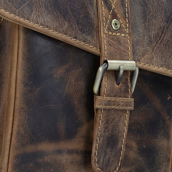 Greenburry Vintage Posłaniec Skórzany 40 cm Komora na laptopa