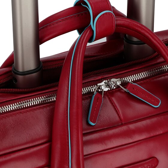 Piquadro Blue Square 2-Wheel Business Trolley Leather 36 cm Laptop Compartment