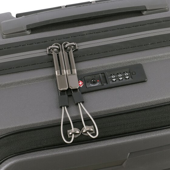 Travelite Air Base 4 kółka Walizka kabinowa 55 cm Komora na laptopa